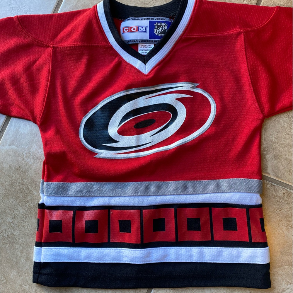 NHL Carolina hurricanes toddler CCM jersey size 2T-4T